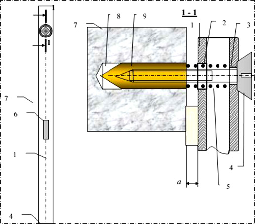 Конструкция съемного маячно-штукатурного уровня для образования маяков из раствора с гранулами пеностекла