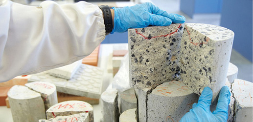 Анализ образцов бетона