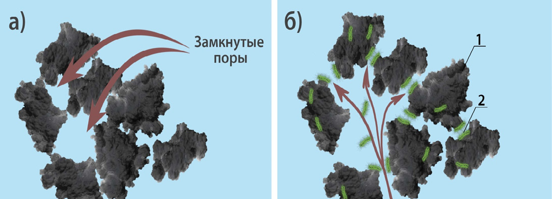 Образование капиллярной пористости бетона