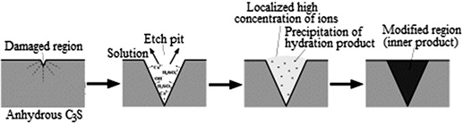 Схема формирования внутреннего гидрата